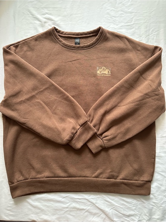 Dazy Other - Dazy Brown Crewneck Sweatshirt - Men's Classic Pullover